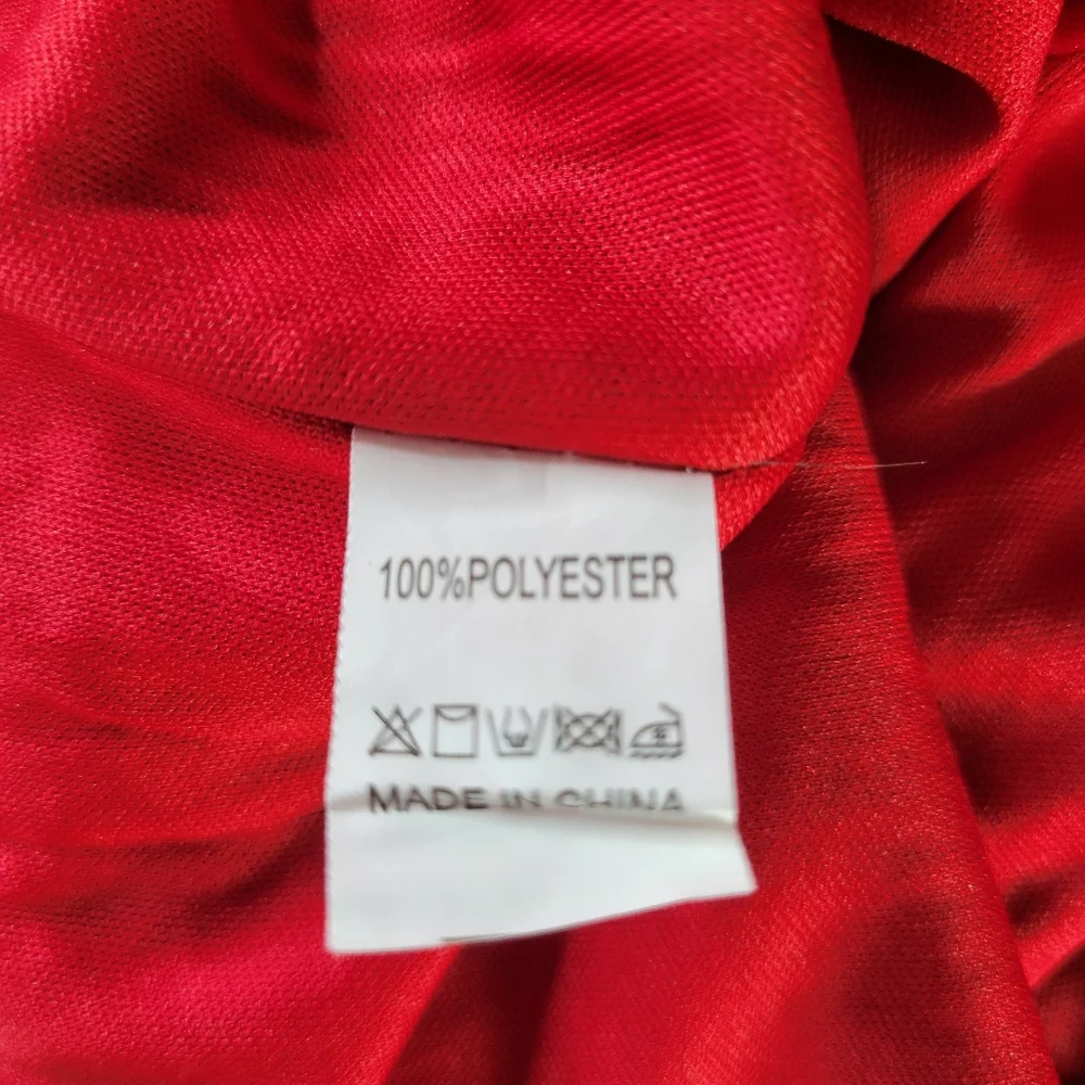 Fundaisy Dress Plus Size 3XL Red Black Mesh Gold Sequins Fringe Gatsby Flapper - Picture 8 of 11